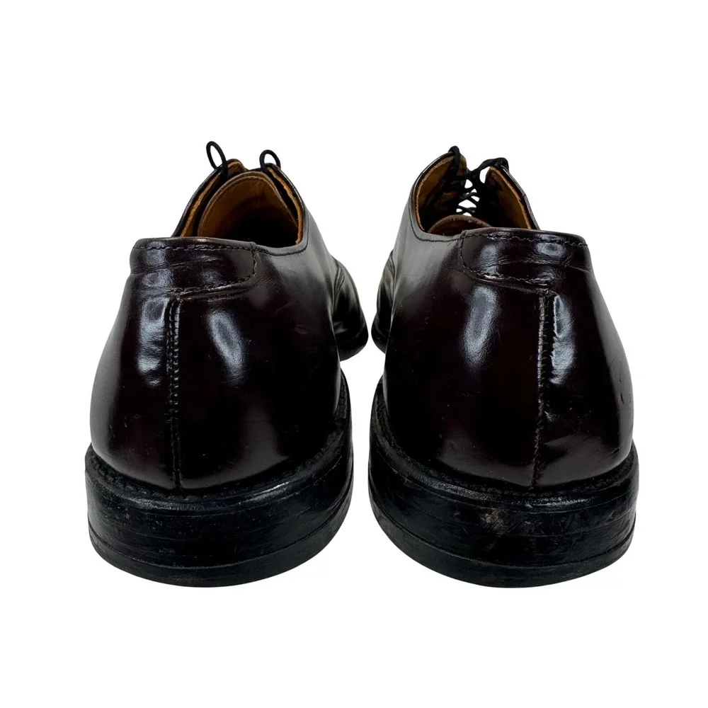 Allen Edmonds Park Avenue Oxford Shoes Leather Burgundy Dress Cap Toe Mens‎ 9 B